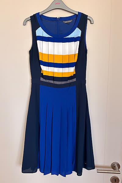 Tommy Hilfiger striped pleated dress by Tommy Hilfiger — pre-loved on Thrifted.mt