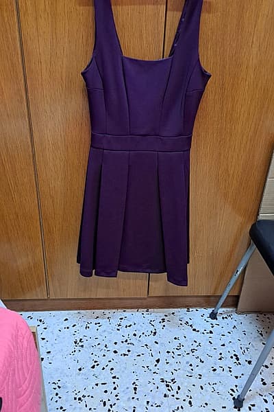 New Look Plain purple sleeveless skater dress — pre-loved on Thrifted.mt