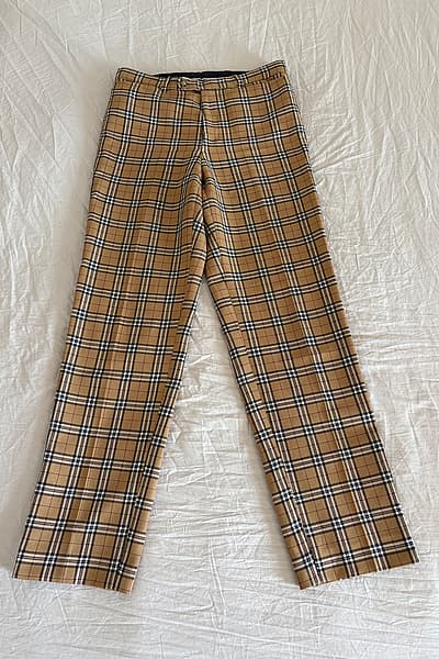 Plaid Straight Leg Trousers by Sobrino — pre-loved on Thrifted.mt