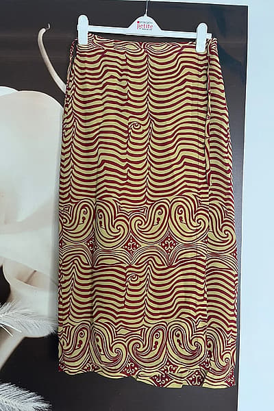 Vintage Sandro Patterned Viscose Maxi Skirt by Sandro — pre-loved on Thrifted.mt