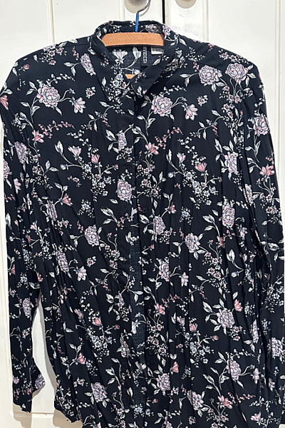 Floral Long Sleeve Button Shirt by H&M — pre-loved on Thrifted.mt