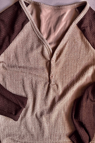 Coffee brown long sleeve top by Asos — pre-loved on Thrifted.mt