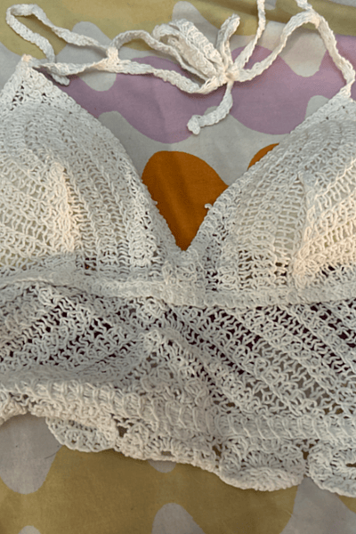 Crochet white top by SHEIN — pre-loved on Thrifted.mt