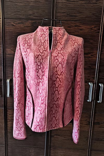Pink Snake Print Blazer by Elza — pre-loved on Thrifted.mt