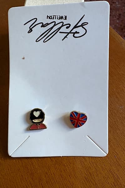 London Guard Union Jack Earrings