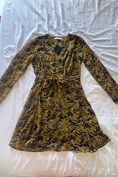 Patterned long-sleeve dress by Promod — pre-loved on Thrifted.mt