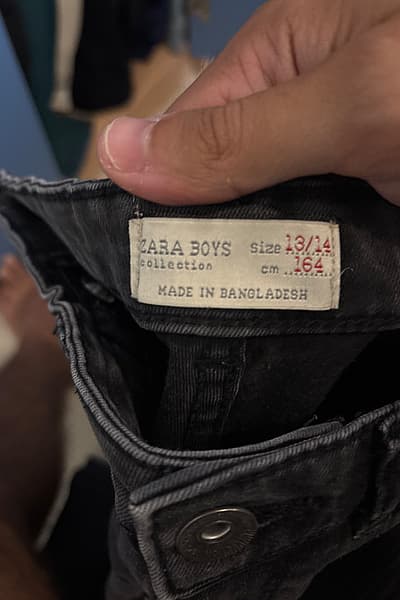 Zara Boys Black Distressed Biker Jeans by Zara Boys — pre-loved on Thrifted.mt