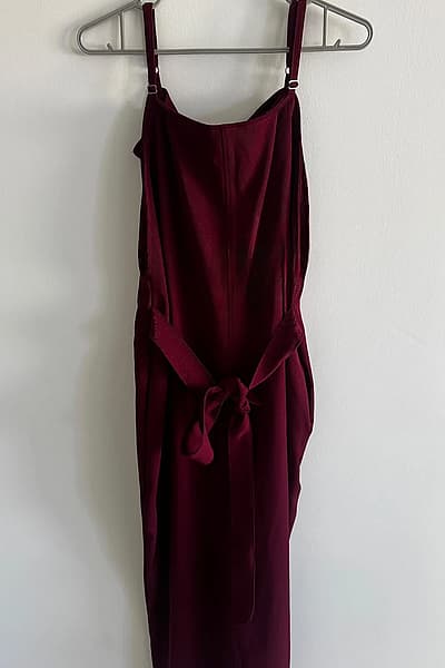 Burgundy Cami Style Jumpsuit by usoassim — pre-loved on Thrifted.mt