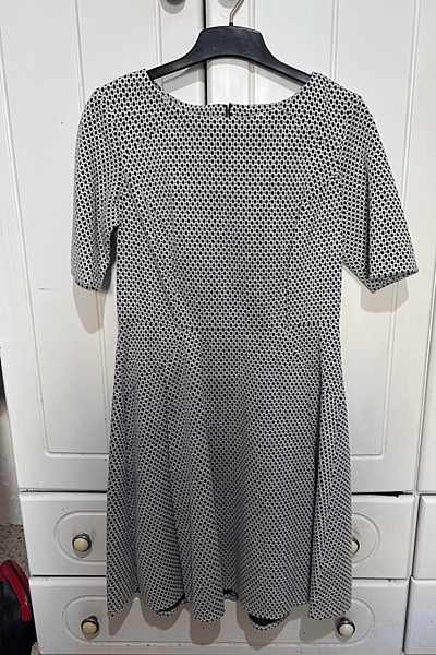 Textured Monochrome Skater Dress by BHS — pre-loved on Thrifted.mt