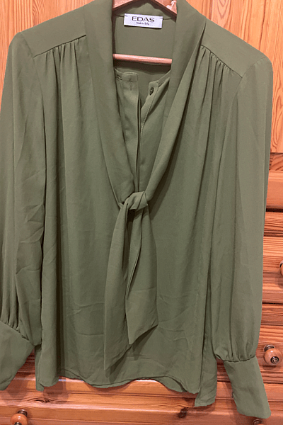 Olive Green blouse by Edas — pre-loved on Thrifted.mt