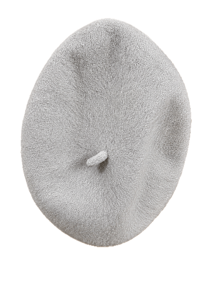Classic soft grey wool beret by Calliope — pre-loved on Thrifted.mt