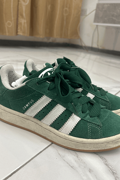 Adidas Campus Green Suede Trainers by Adidas — pre-loved on Thrifted.mt
