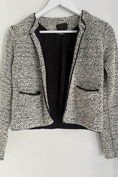 Textured Mono Knit Cardigan Jacket