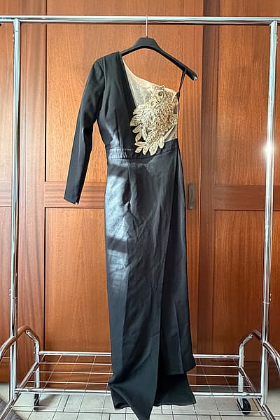 BBY Black-Gold Jumpsuit — pre-loved on Thrifted.mt