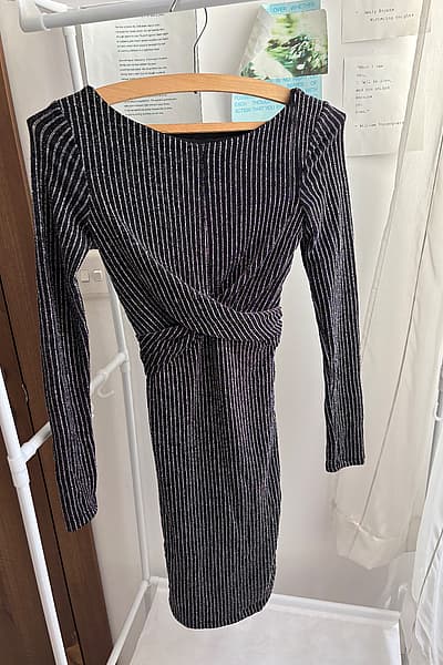 Bershka Striped Glitter Bodycon Dress by Bershka — pre-loved on Thrifted.mt