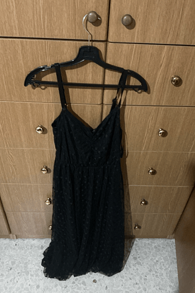 Guess Black Polka Dot Mesh Dress by Guess — pre-loved on Thrifted.mt