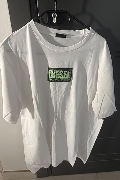 White Logo T‑Shirt by Diesel — pre-loved on Thrifted.mt