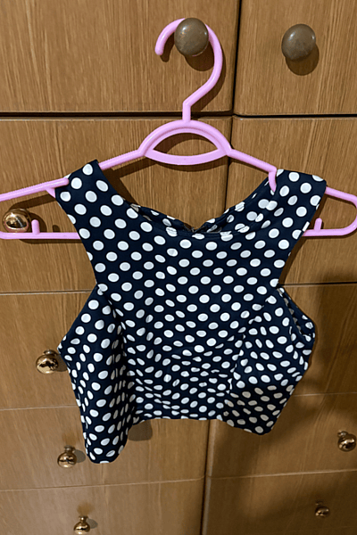 Polka Dot Sleeveless Crop Top — pre-loved on Thrifted.mt