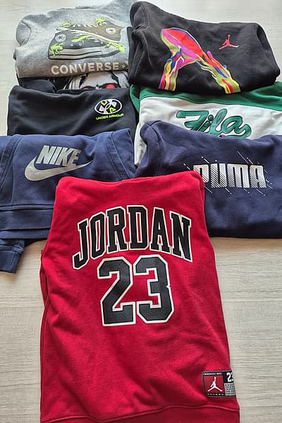 Assorted Branded Hoodies. Boys hoodies, size 10-12 years. To be sold ideally as a set of 8 hoodies  by Various  — pre-loved on Thrifted.mt