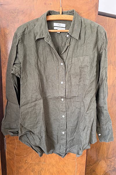 Khaki shirt by M&S — pre-loved on Thrifted.mt