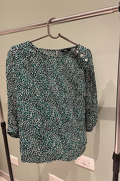 Next patterned button-detail blouse by Next — pre-loved on Thrifted.mt