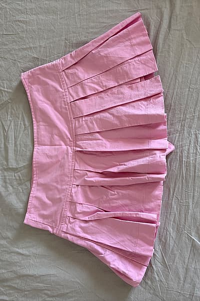 Pink Pleated Mini Skort by Zara — pre-loved on Thrifted.mt