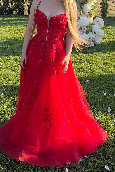 Amarra Red Floral Gown by Amarra — pre-loved on Thrifted.mt