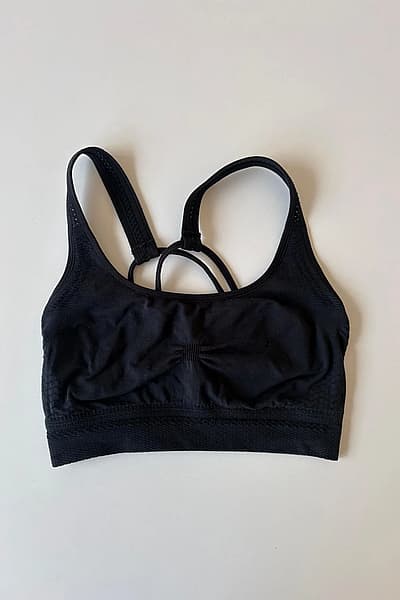 Decathalon Black Sports Bra