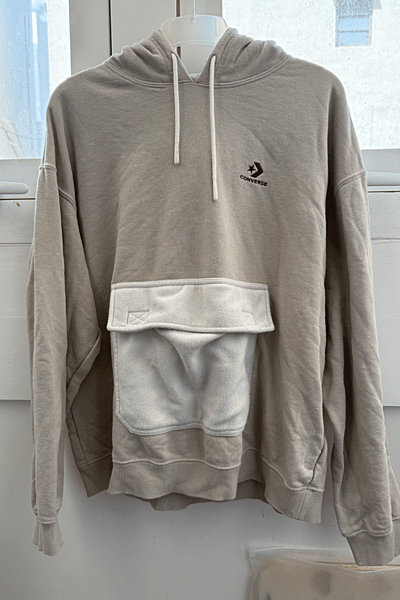 Converse Khaki Oversized Hoodie by Converse — pre-loved on Thrifted.mt