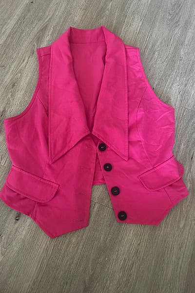 Hot pink waistcoat vest - Draculaura costume — pre-loved on Thrifted.mt