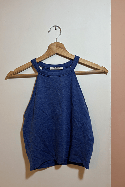 Zara Trafaluc Blue Halter Top by Zara Trafaluc — pre-loved on Thrifted.mt