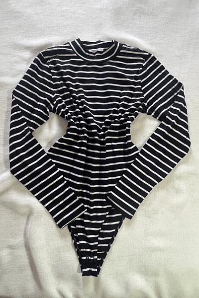 Striped Long Sleeve Bodysuit by Primark — pre-loved on Thrifted.mt