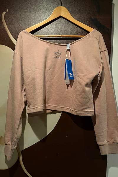 Adidas Embellished Slouchy Crew Sweatshirt by Adidas — pre-loved on Thrifted.mt