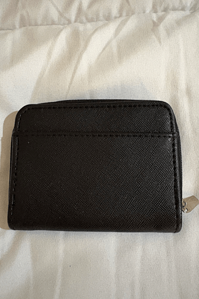 Small Black Saffiano Zip Wallet — pre-loved on Thrifted.mt