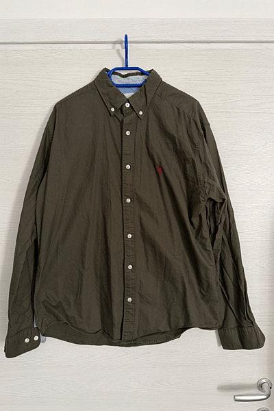 Next Olive Button Down Shirt by NEXT — pre-loved on Thrifted.mt