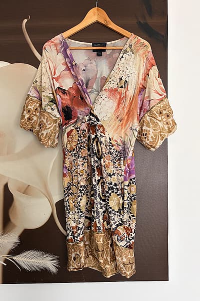 Roberto Cavalli patterned floral dress by Class Roberto Cavalli — pre-loved on Thrifted.mt