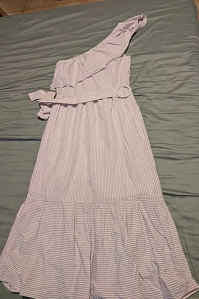MNG Striped One Shoulder Dress by MNG — pre-loved on Thrifted.mt