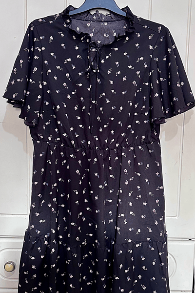Floral Ruffle Tiered Mini Dress by Shein — pre-loved on Thrifted.mt
