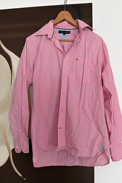 Pink Cotton Shirt by Tommy Hilfiger — pre-loved on Thrifted.mt