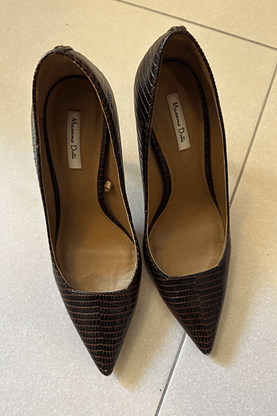 Massimo Dutti Reptile Heels by Massimo Dutti — pre-loved on Thrifted.mt