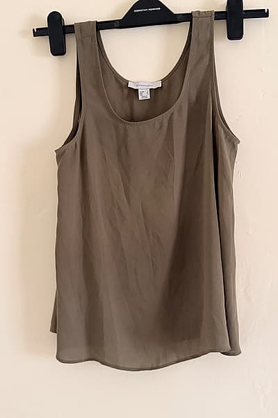 Atmosphere Khaki Sleeveless Tank Top by Atmosphere — pre-loved on Thrifted.mt