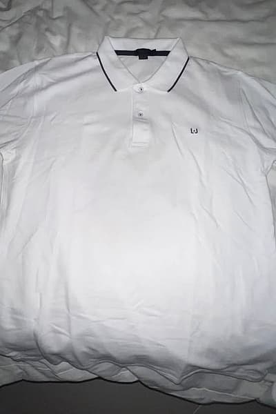White Men's Polo Shirt by Liu Jo — pre-loved on Thrifted.mt