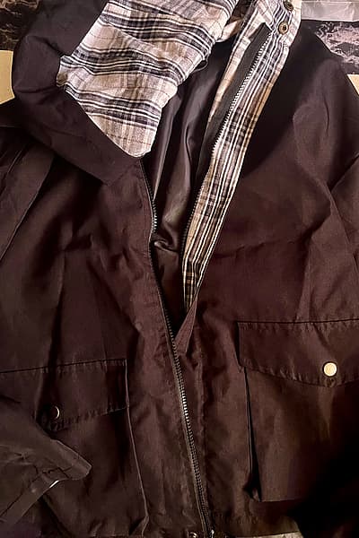 Oversized black Windcheater jacket by Asos — pre-loved on Thrifted.mt