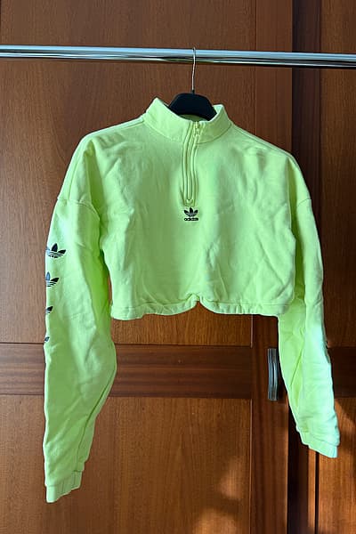 Adidas Florecent Yellow Quaterzip — pre-loved on Thrifted.mt
