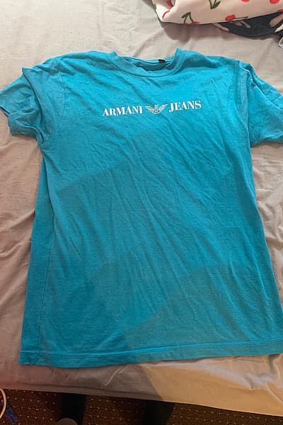 Emporio Armani Bright Blue T-Shirt by Emporio Armani — pre-loved on Thrifted.mt