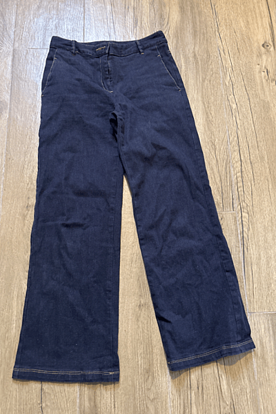 Dark Blue Wide Leg Jeans by Zara — pre-loved on Thrifted.mt