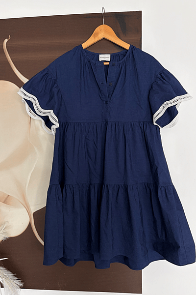 Claudie Pierlot Tiered Smock Dress by Claudie Pierlot — pre-loved on Thrifted.mt