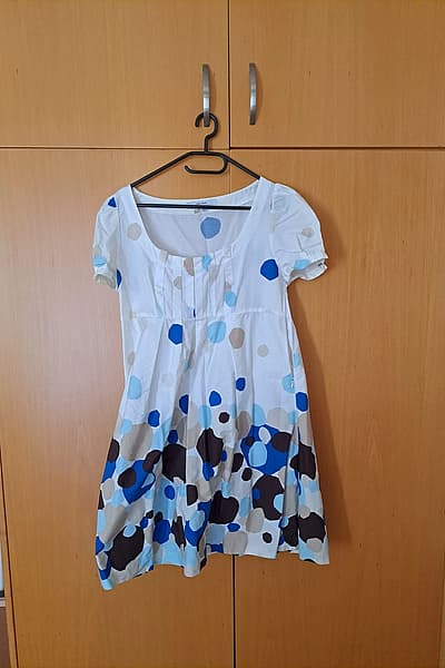 Zara vintage patterned cotton summer dress — pre-loved on Thrifted.mt