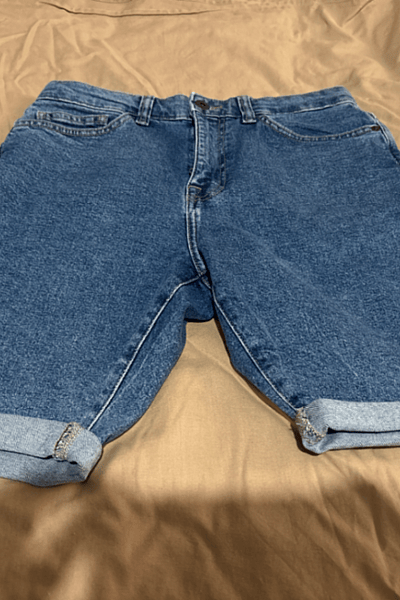 Denim Roll-Up Shorts — pre-loved on Thrifted.mt