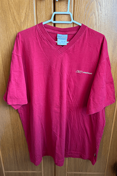 Reebok V-Neck T-Shirt by Reebok — pre-loved on Thrifted.mt
